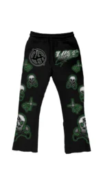 LH SKULL FLARE SWEATS GREEN